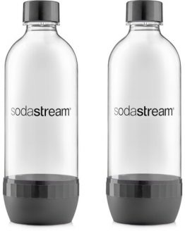SodaStream-2x-flasa-siva s hermetickým uzáverom