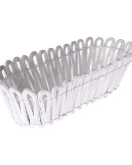 Dreveny-obal-na-kvetinac-Fence-2-biela-30-x-10-x-14-cm