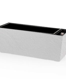 Flower-Lover-Samozavlazovaci-kvetinac-Supreme-Stone-biela-50-cm