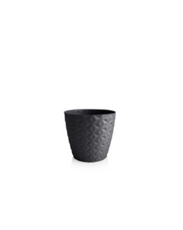 Crystal-matt-recyklovany-kvetinac-16-cm-antracit